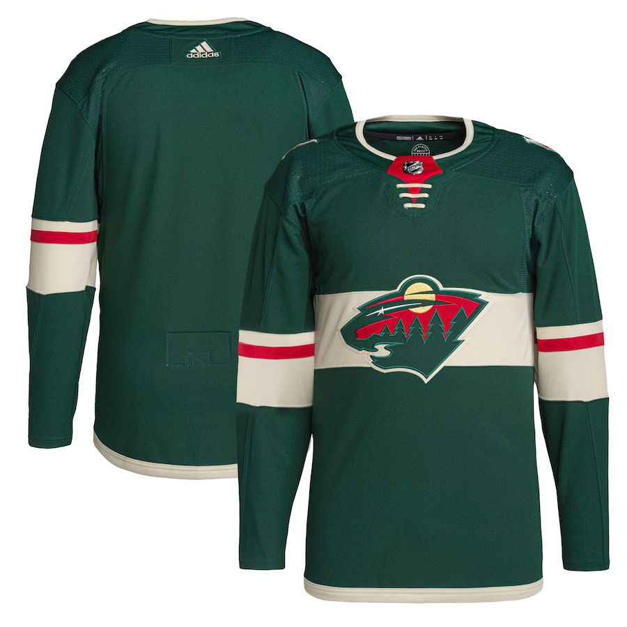 Men Minnesota Wild adidas Green Home Primegreen Authentic Pro NHL Jersey->customized nhl jersey->Custom Jersey